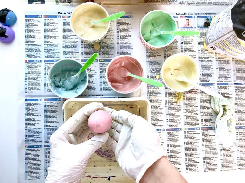 Regenbogen Straßenmalkreide Eier12