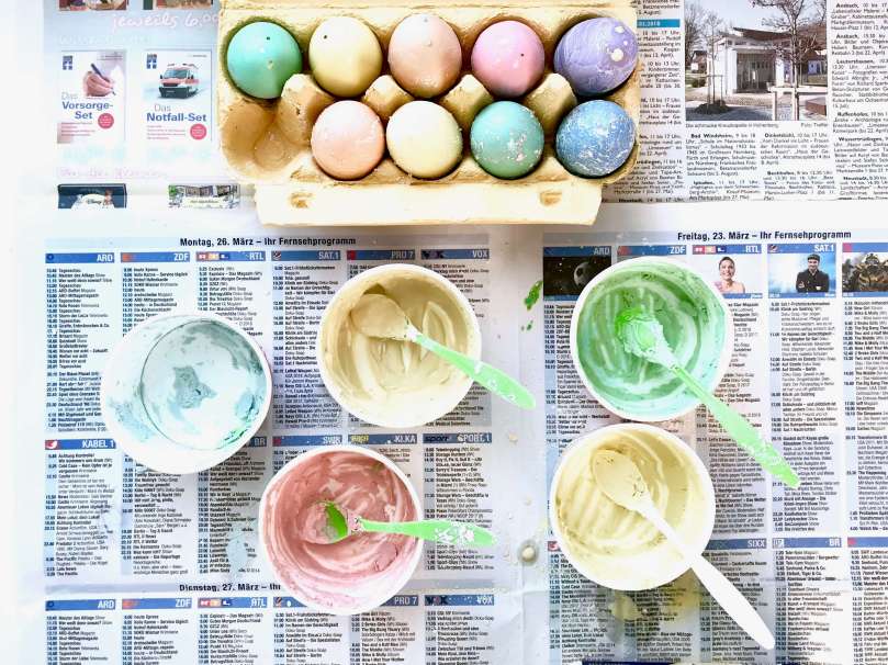 Regenbogen Straßenmalkreide Eier13