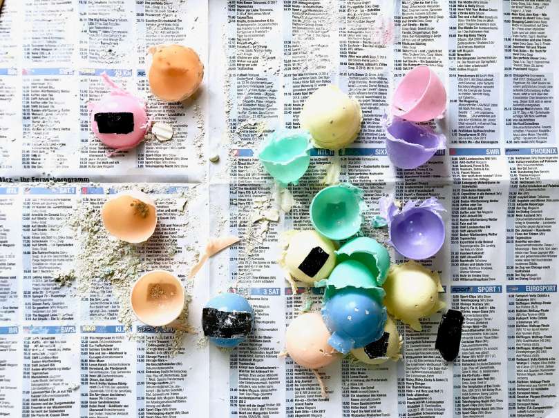 Regenbogen Straßenmalkreide Eier16