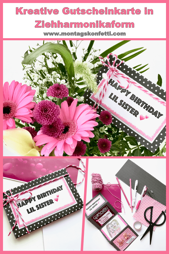 Kreative Gutscheinkarte